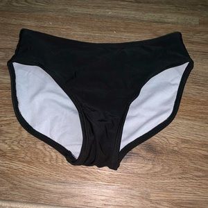 Plain Black Swim Bottoms